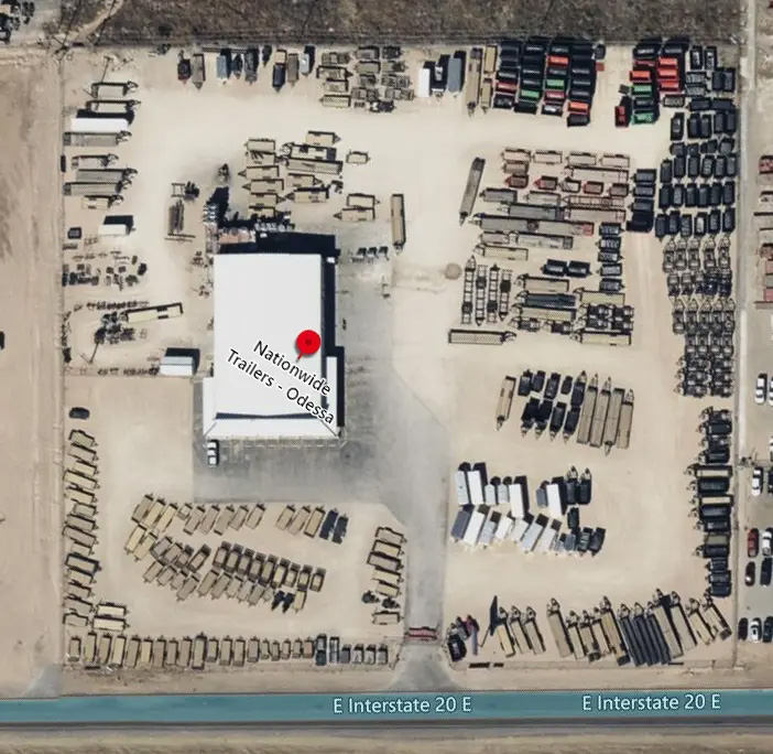Aerial View of Nationwide Trailers - Odessa